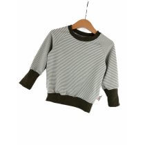 Pullover Streifen salbei 62/68